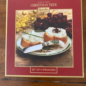 New! Spode Red Spreaders Set